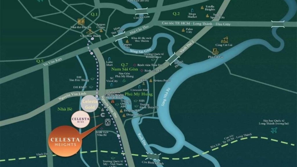 Vị trí hạ tầng Celesta Gold